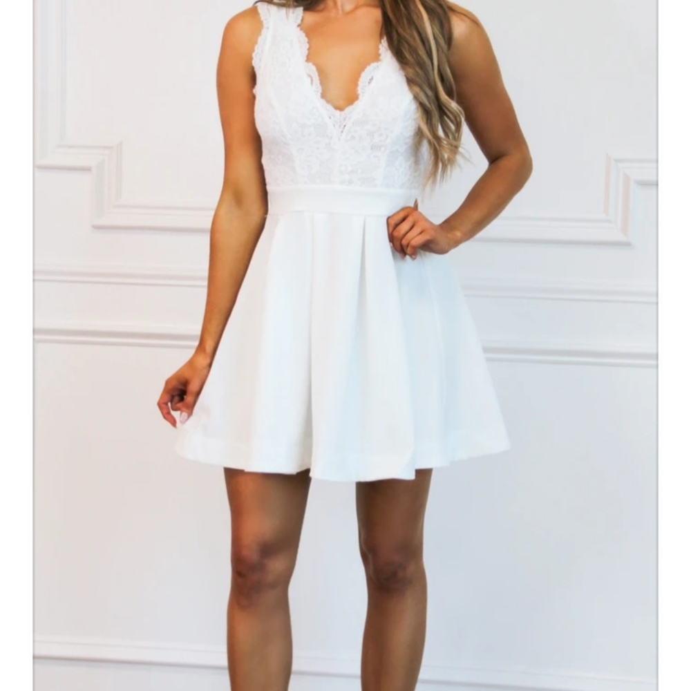 small White Skater dress Bella and Bloom